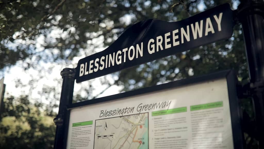 Green way sign, at the entrace of the Blessington Green way green way